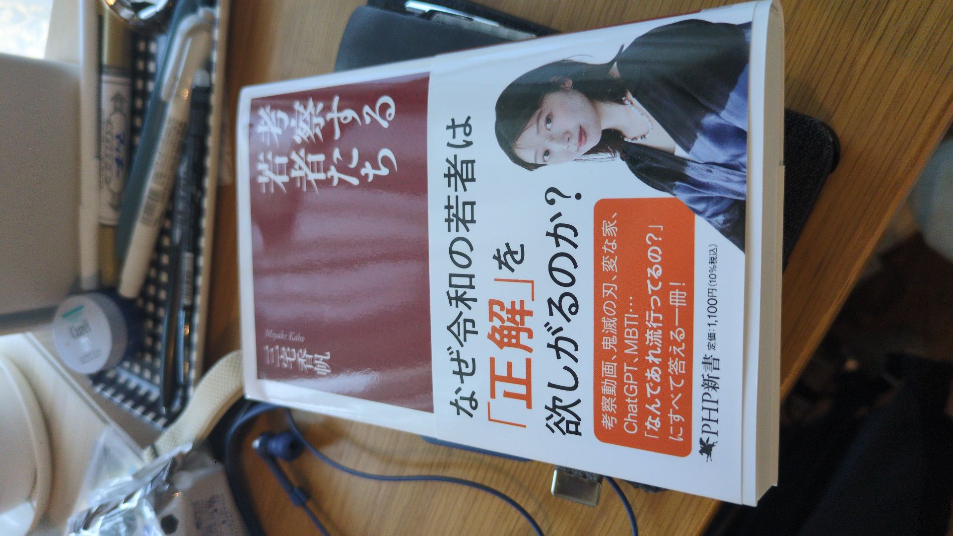 考察する若者たち