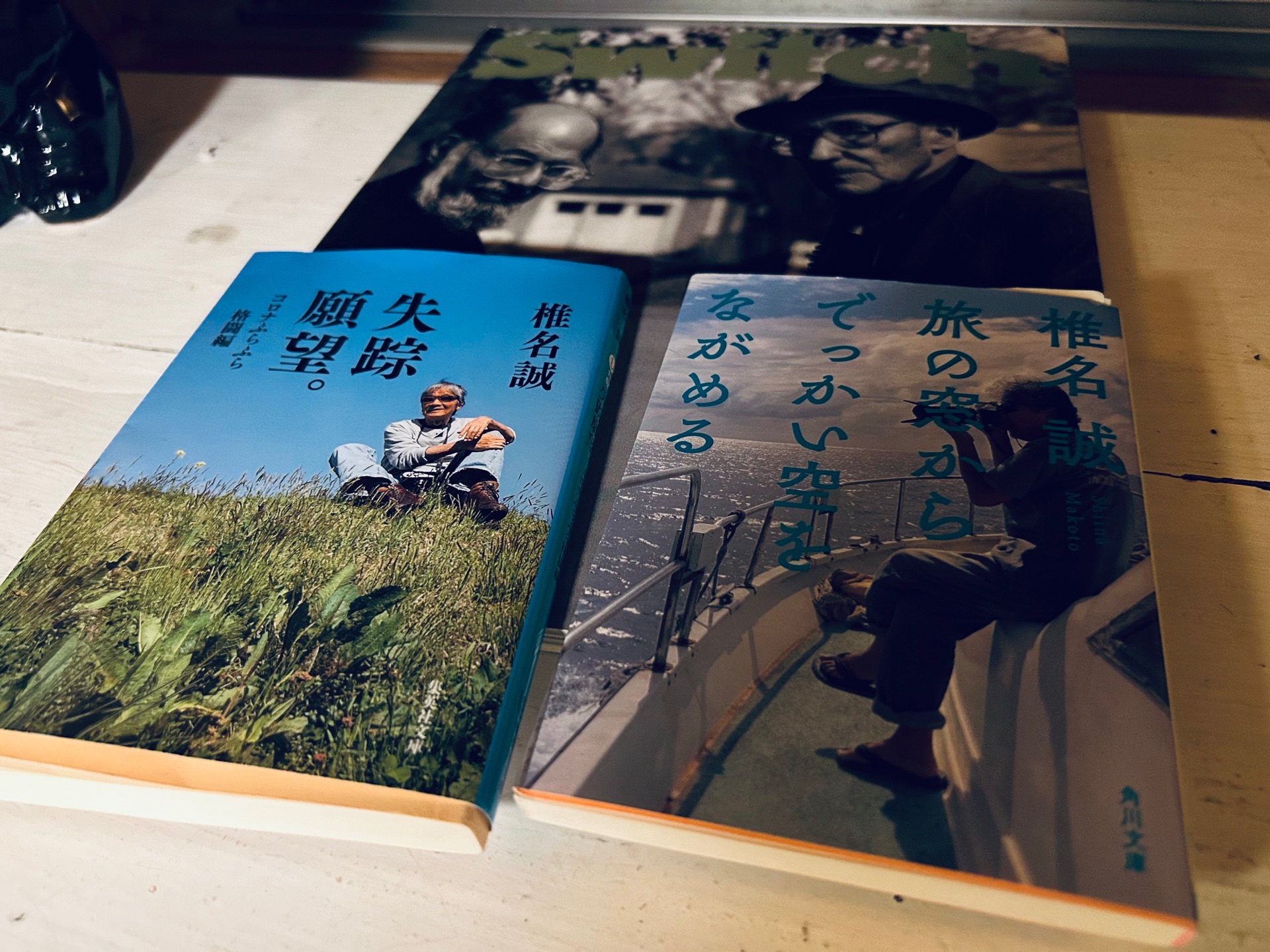 旅の窓からでっかい空をながめる