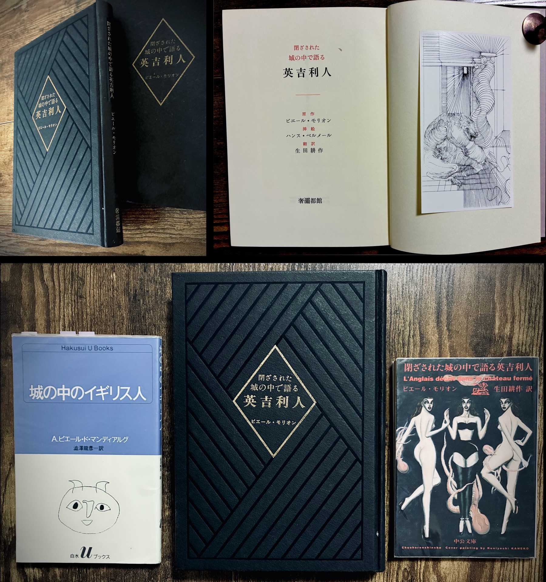 閉ざされた城の中で語る英吉利人 ピエール・モリオン 生田耕作訳 奢霸都館