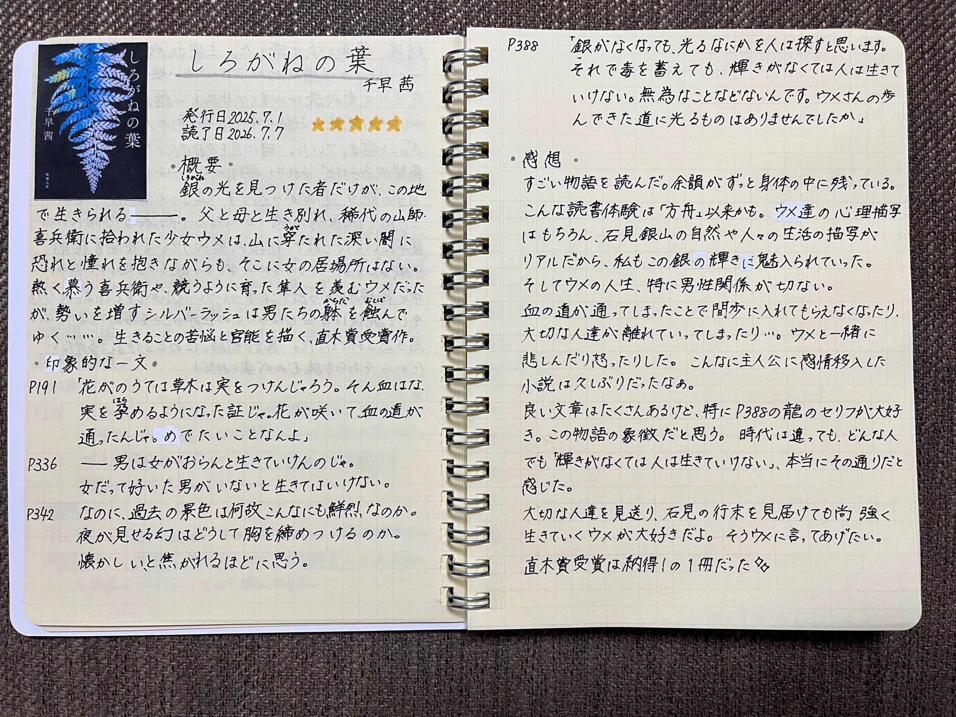 しろがねの葉