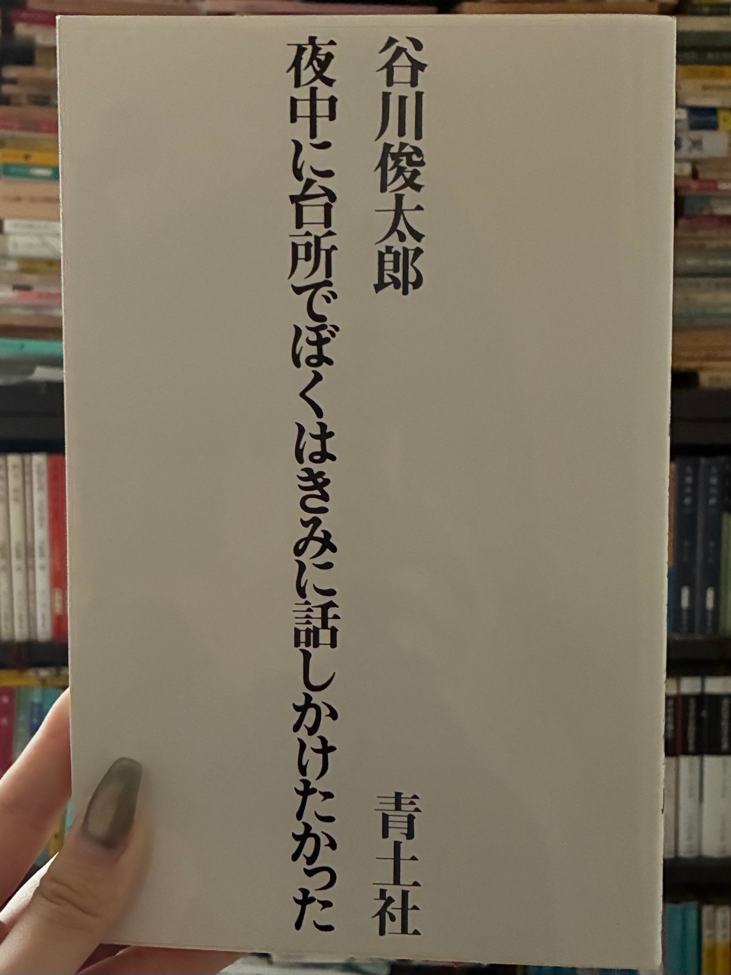 夜中に台所でぼくはきみに話しかけたかった