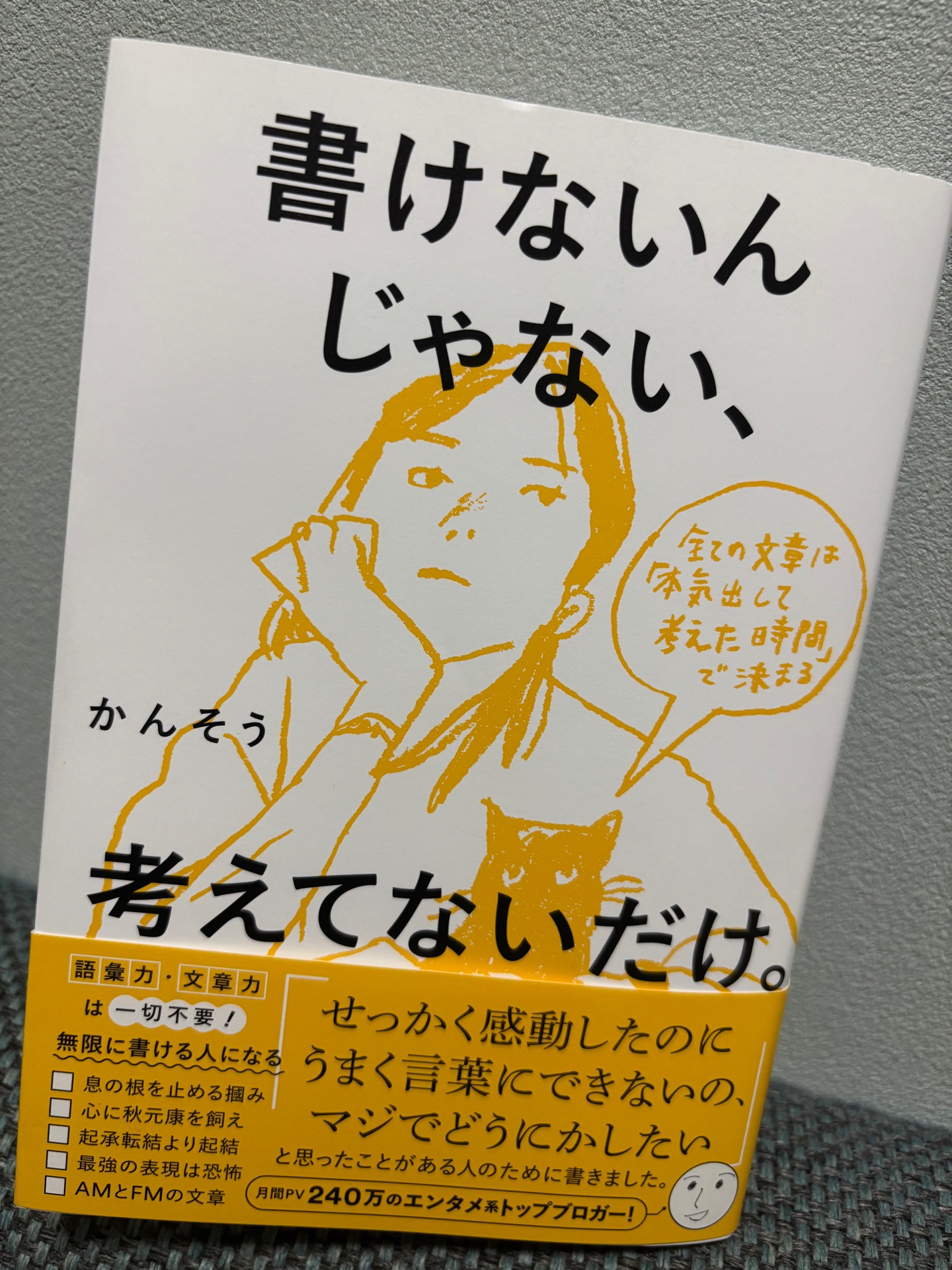 書けないんじゃない、考えてないだけ。